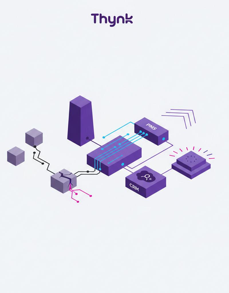 Thynk Salesforce-native hotel CRM connecting PMS and revenue systems to eliminate data silos